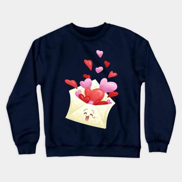 Love Letter Crewneck Sweatshirt by Khotekmei